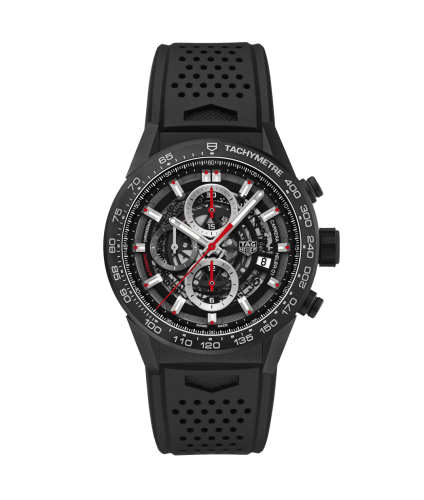 TAG Heuer Carrera Calibre Heuer 01 43 Black Ceramic / Stainless Steel / Rubber